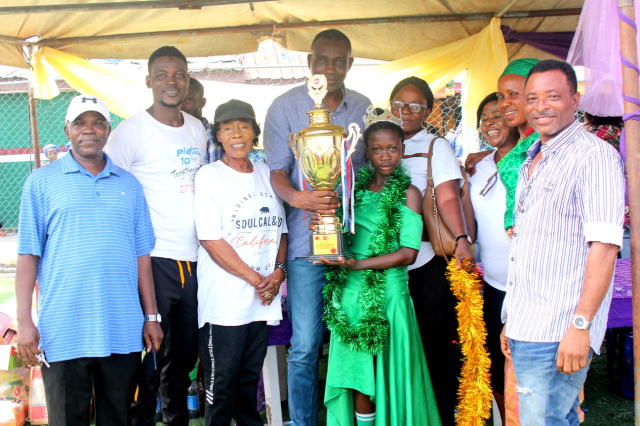 Children with trophies at NIPCO-sponsored festival